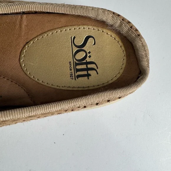 Söfft Somers II Slide Slip On Slide Mules Sneakers/Shoes Leather Metallic Size 9 - Picture 7 of 9
